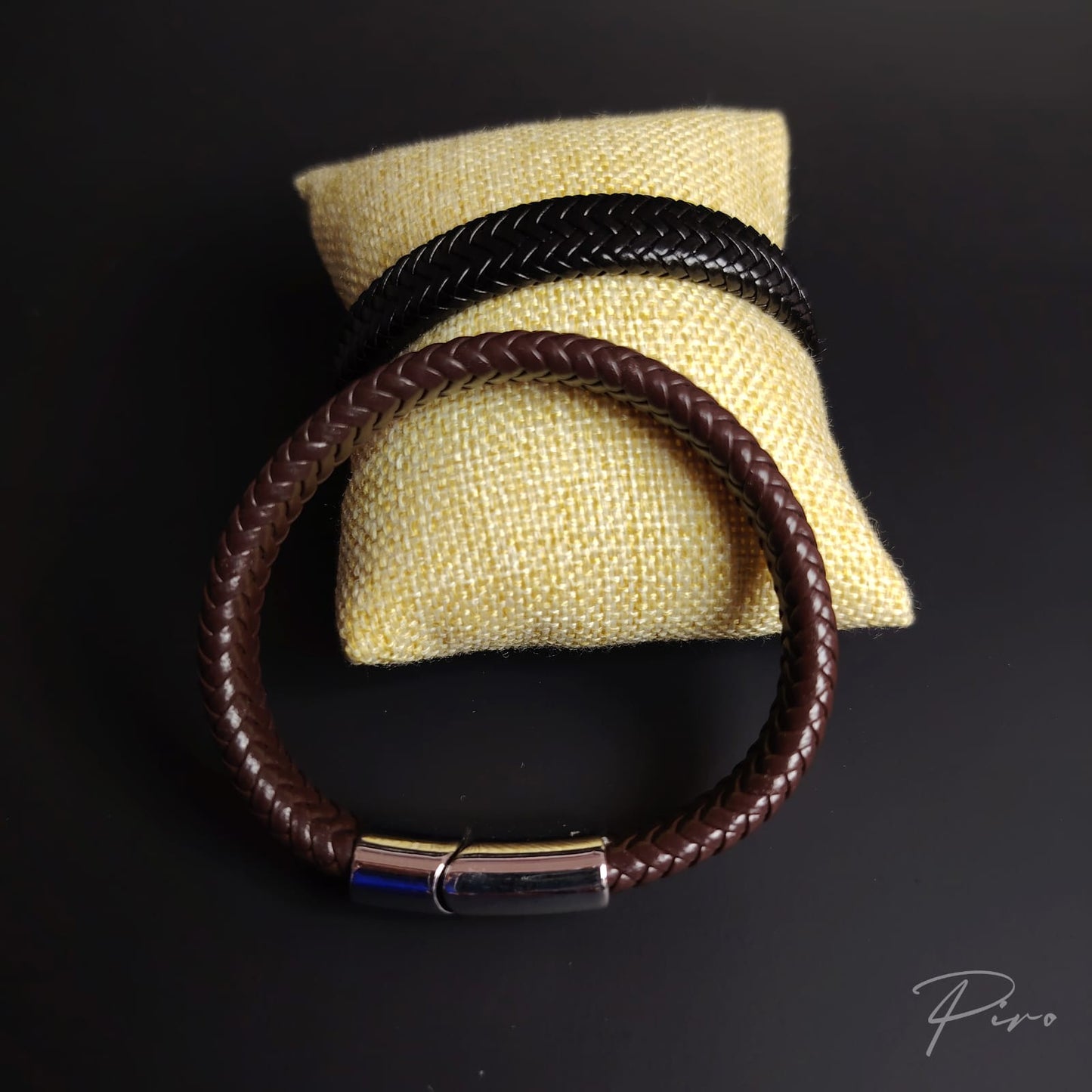 Pulsera de Cuero Clásica Trenzada – Piro