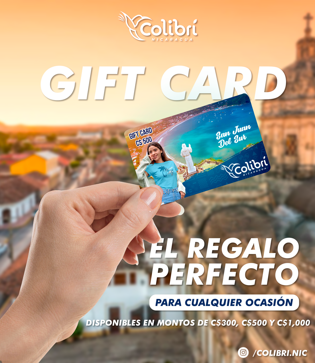 Gift Card Colibrí Nicaragua: El regalo perfecto con estilo y orgullo nica