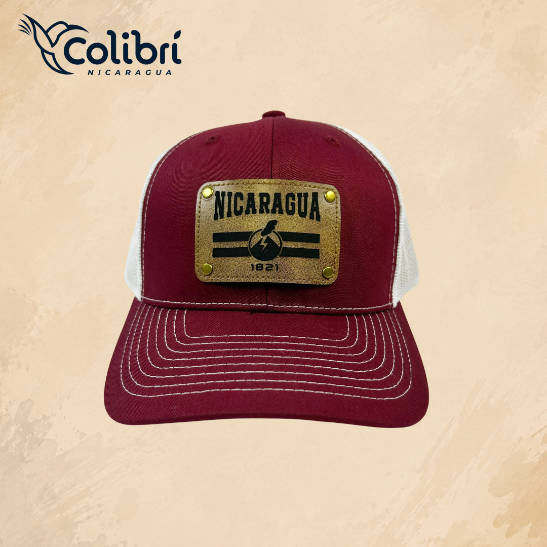 Gorra Nicaragua 1821 Parche de Cuero