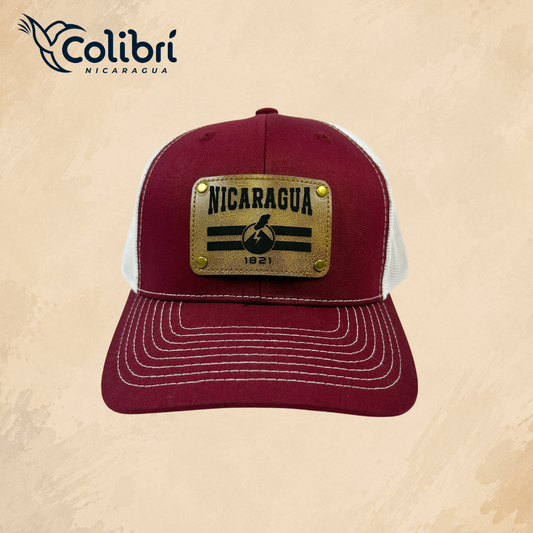 Gorra Nicaragua 1821 Parche de Cuero