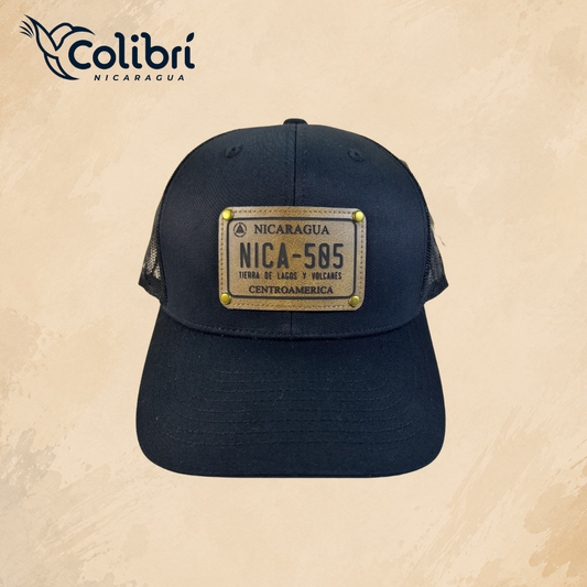 Gorra Nica 505 Parche Cuero (negro)