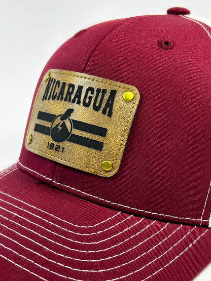 Gorra Nicaragua 1821 Parche de Cuero