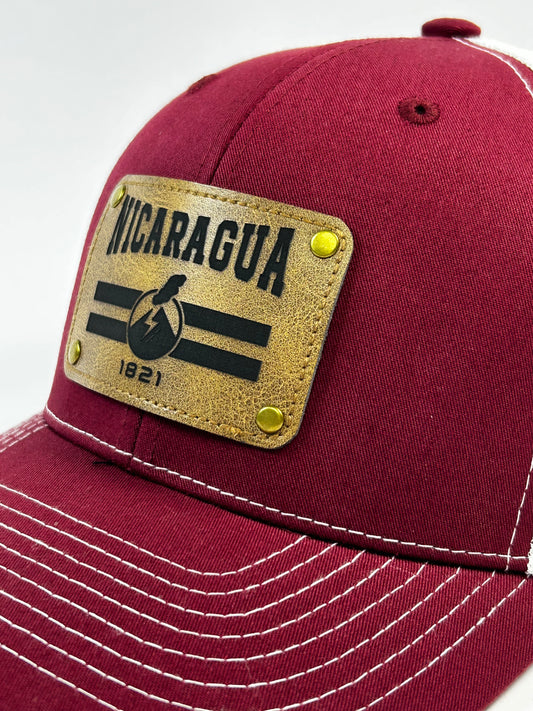 Gorra Nicaragua 1821 Parche de Cuero