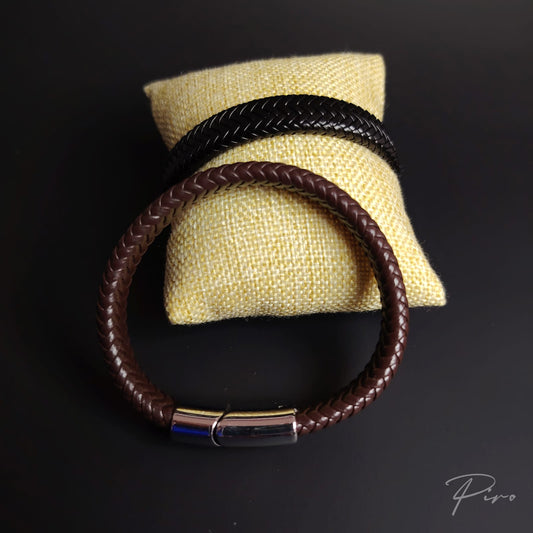 Pulsera de Cuero Clásica Trenzada – Piro
