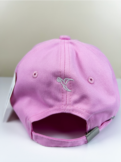 Gorra Bordada Nica Flor Rosado Pastel