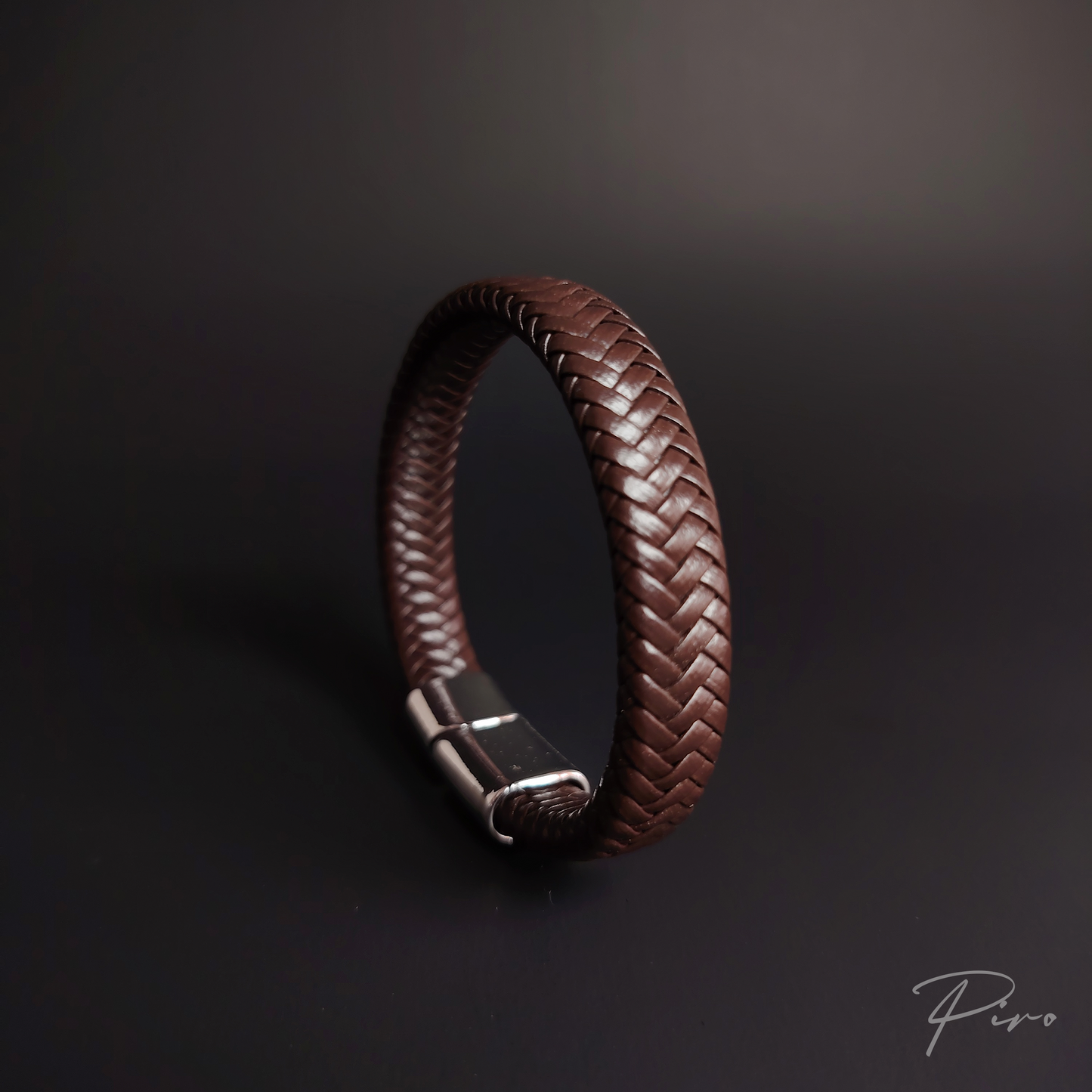 Pulsera de Cuero Clásica Trenzada – Piro
