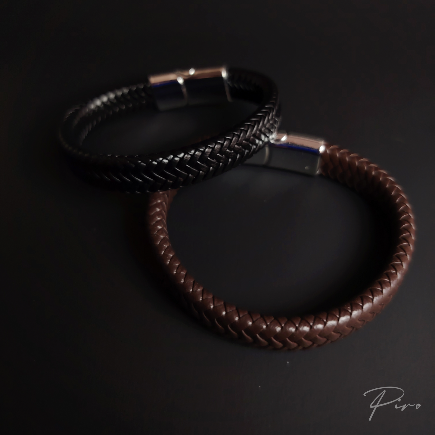 Pulsera de Cuero Clásica Trenzada – Piro